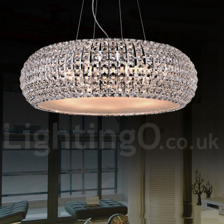 Moderno K9 Cristal Teto Pendente Luz Interior Lustre Tambor Iluminação Lâmpadas Luminárias Moderno K9 Cristal Teto Pendente Luz Interior Lustre Tambor Iluminação Lâmpadas Luminárias