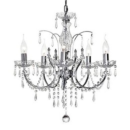 Lustre de Cristal Elegante com 5 Luzes