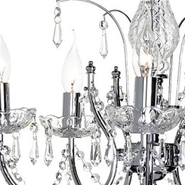 Lustre de Cristal Elegante com 5 Luzes
