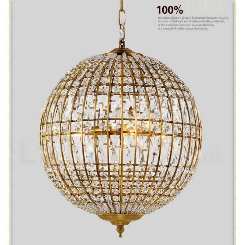 Globe Modern K9 Cristal Teto Pendente Luz Interior Lustre Iluminação Lâmpadas Luminárias