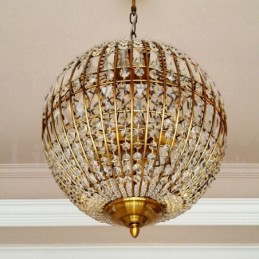 Globe Modern K9 Cristal Teto Pendente Luz Interior Lustre Iluminação Lâmpadas Luminárias