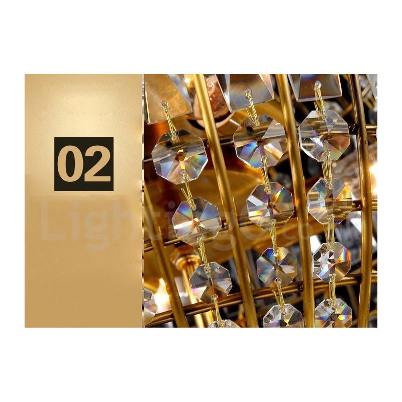 Globe Modern K9 Cristal Teto Pendente Luz Interior Lustre Iluminação Lâmpadas Luminárias