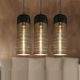 Luminária pendente de vidro europeia para sala de estar