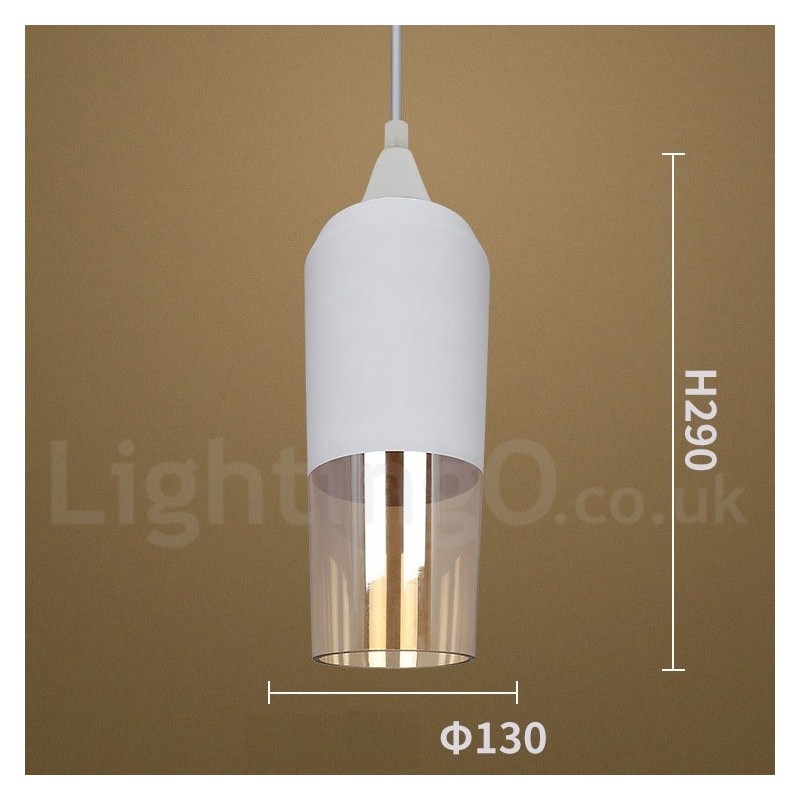 Luminária pendente de vidro estilo lounge retrô europeu
