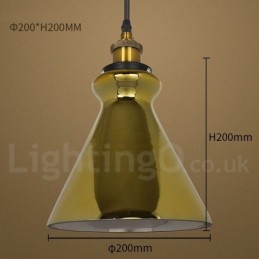 Luminária pendente de vidro europeia