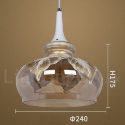 Luminária pendente de vidro moderna e contemporânea europeia para sala de estar