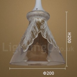 Luminária pendente de vidro moderna e contemporânea europeia para sala de estar