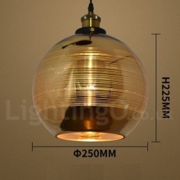 Luminária pendente de vidro europeia para café