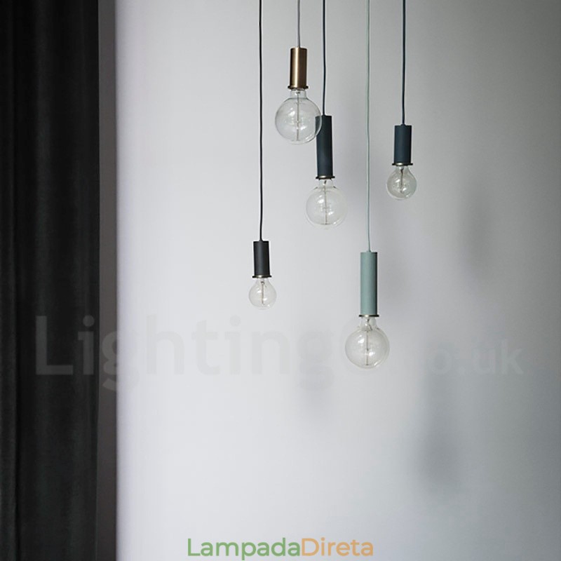 1 luz estilo nórdico moderno contemporâneo café pingente luz