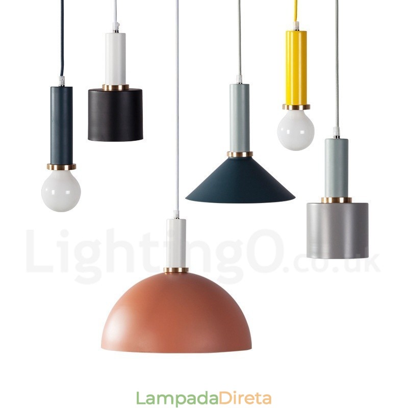 1 luz estilo nórdico moderno contemporâneo café pingente luz