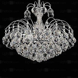 Pingente Luxo Moderno Cristal Sala de estar 3 Luzes Lustre
