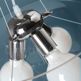 3 Luzes Modernas Contemporâneas Pendentes de Vidro