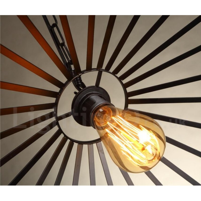 1 luz rústica lodge pingente luz café corda de cânhamo lâmpada pendente