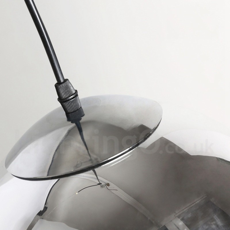 1 luz moderna contemporânea chapeamento café vidro pingente luz