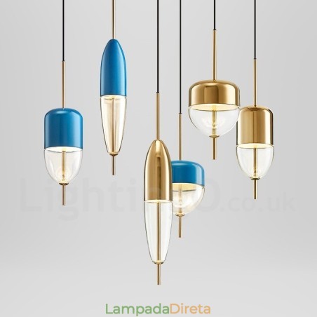 1 Luz Moderna Contemporânea Pendente De Vidro 1 Luz Moderna Contemporânea Pendente De Vidro