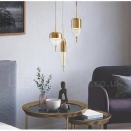1 Luz Moderna Contemporânea Pendente De Vidro