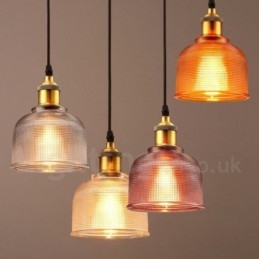 1 Luz Moderna Contemporânea Café Multi Cores Vidro Pendente Luz