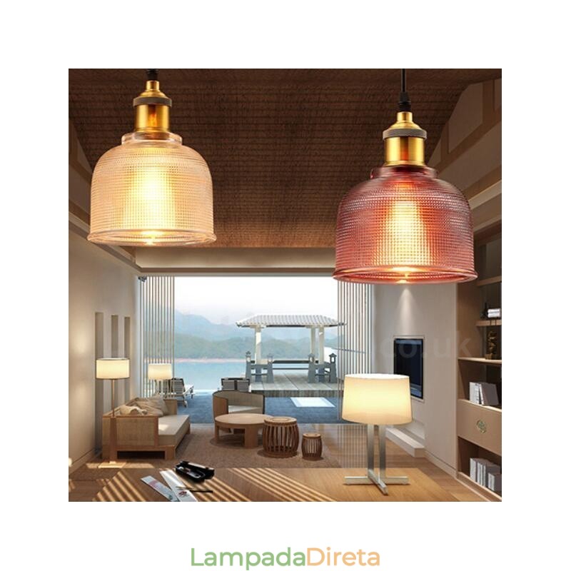 1 Luz Moderna Contemporânea Café Multi Cores Vidro Pendente Luz