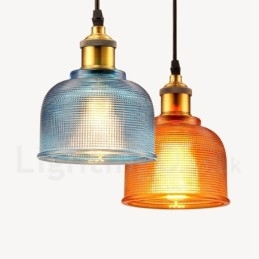 1 Luz Moderna Contemporânea Café Multi Cores Vidro Pendente Luz