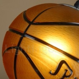 1 luz vintage moderna contemporânea basquete vidro sombra pingente luz