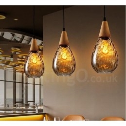 1 luz estilo nórdico moderno contemporâneo vidro pingente luz