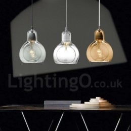 1 luz estilo nórdico moderno contemporâneo vidro pingente luz