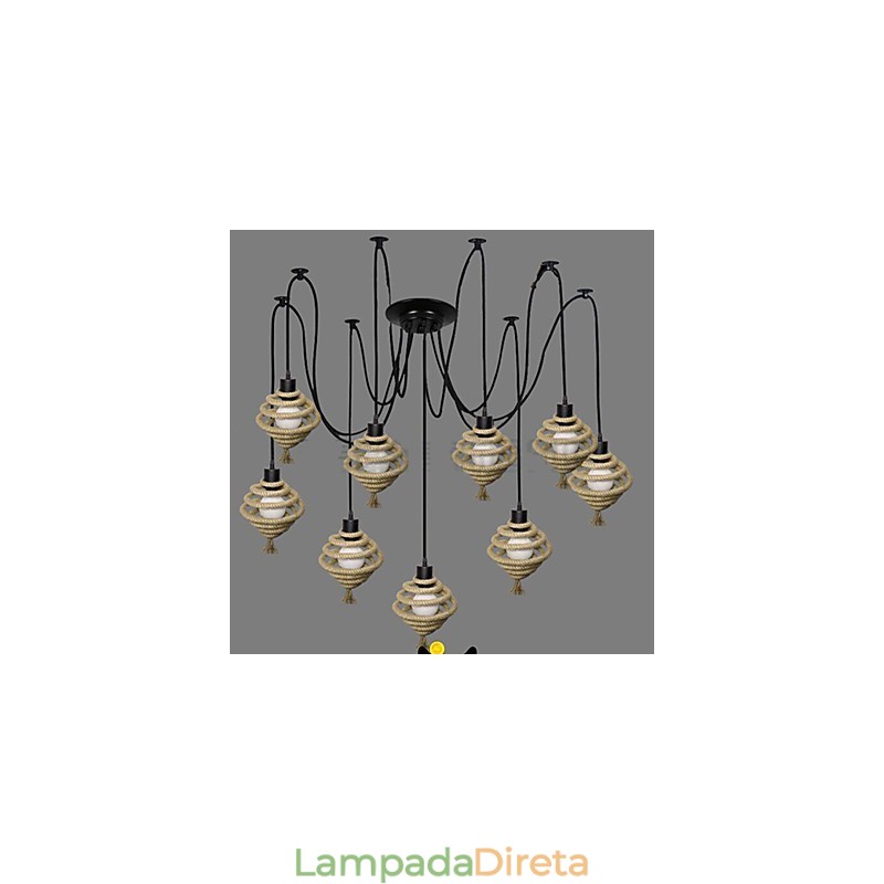 O lustre nórdico retrô Honeycomb Chandelier luminária The Heavenly Maids espalha flores.