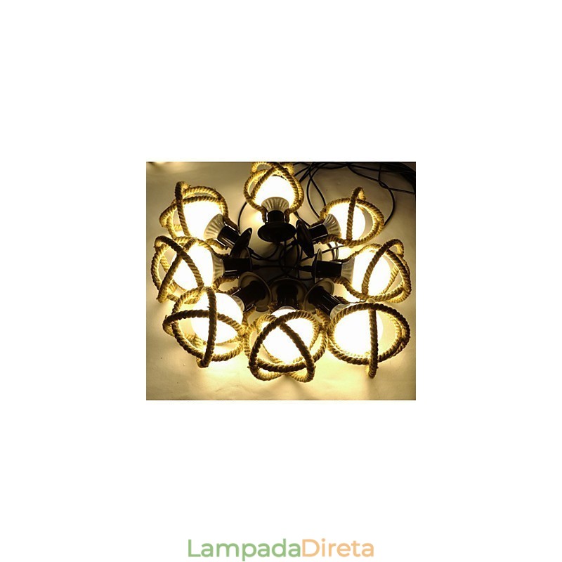 Lâmpada de corda Lustre Roupas longas Criativas As Empregadas Celestiais Flores de dispersão. Lâmpada de aranha