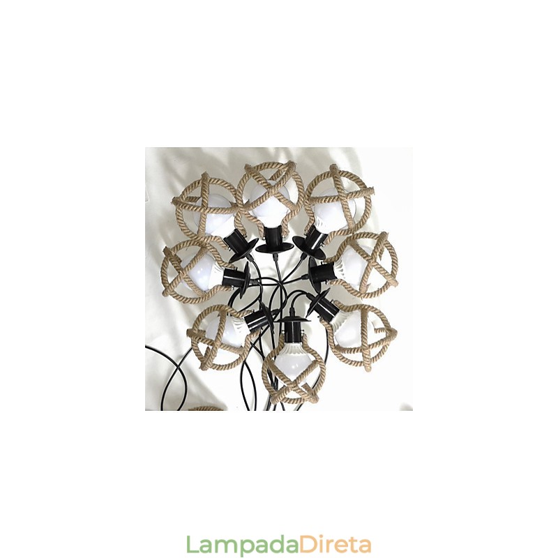 Lâmpada de corda Lustre Roupas longas Criativas As Empregadas Celestiais Flores de dispersão. Lâmpada de aranha