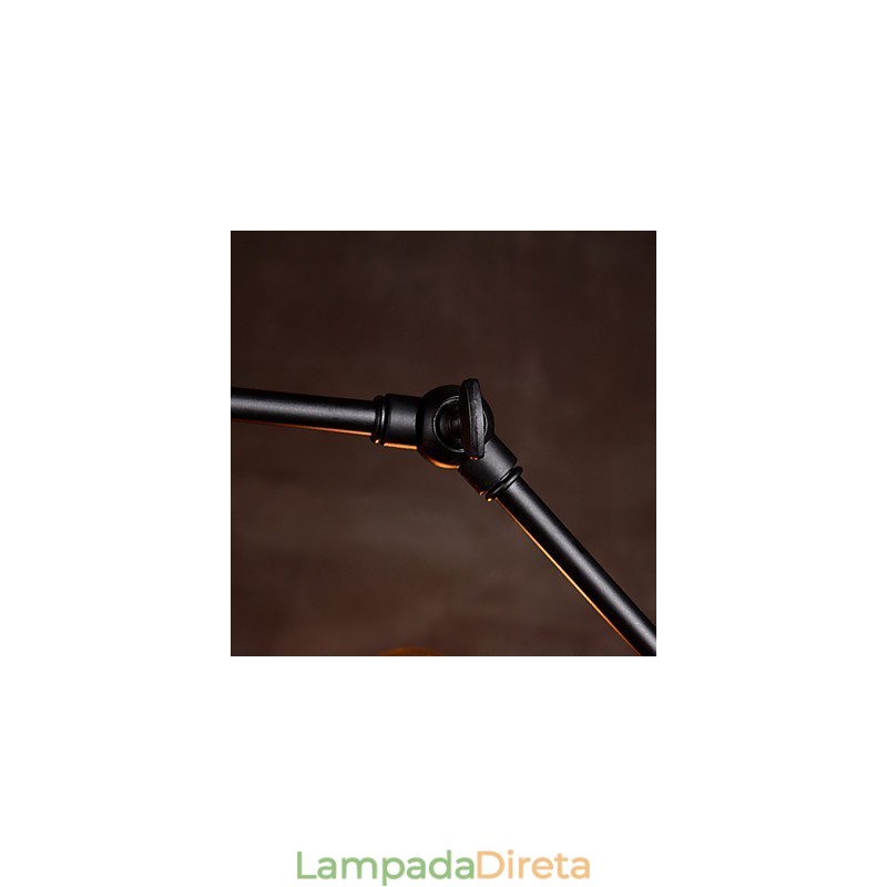 Lustre criativo de níquel escovado com 8 luzes