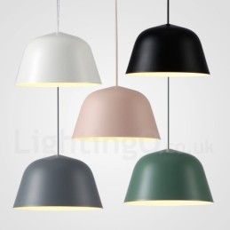 1 luz moderna contemporânea pendente de aço com sombra de liga de alumínio