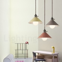 1 luz moderna contemporânea aço pendente luz com sombra de aço