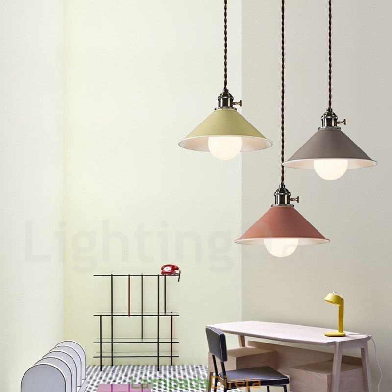1 luz moderna contemporânea aço pendente luz com sombra de aço