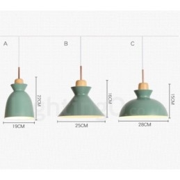 1 luz moderna contemporânea pendente de aço com sombra de liga de alumínio