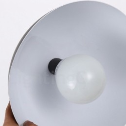 1 luz moderna contemporânea pendente de aço com sombra de liga de alumínio