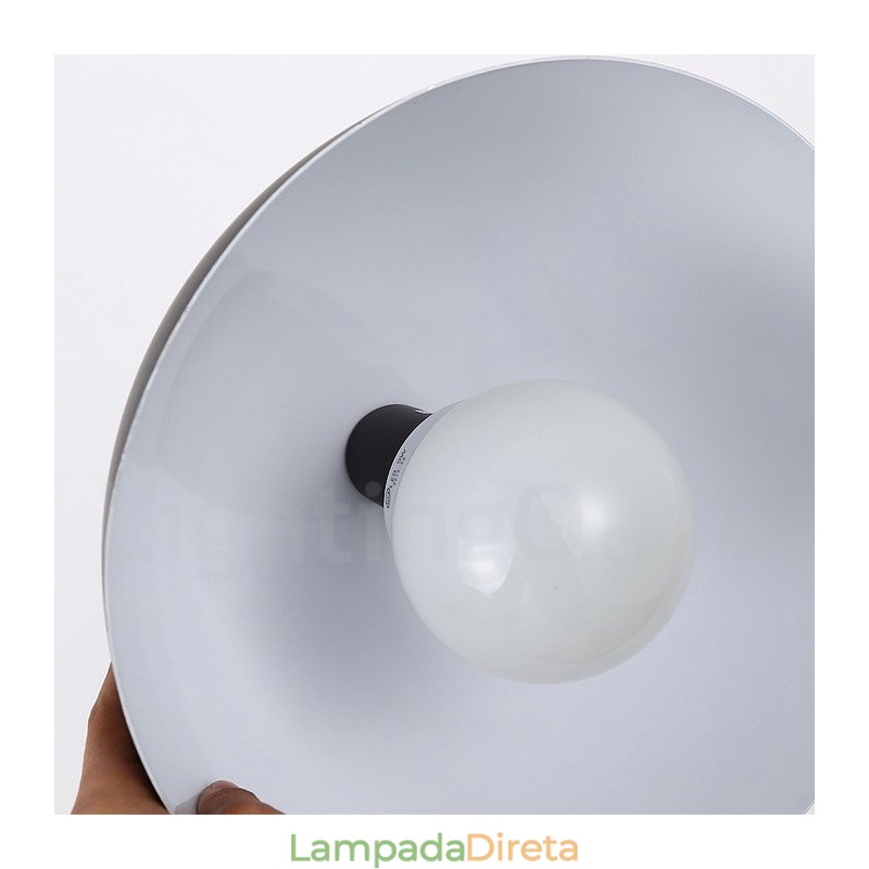 1 luz moderna contemporânea pendente de aço com sombra de liga de alumínio