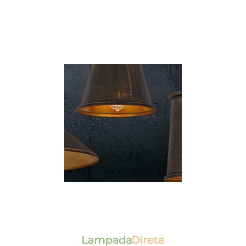 Lustre Mini Estilo Moderno Contemporâneo Metal 3 Luzes Pendentes