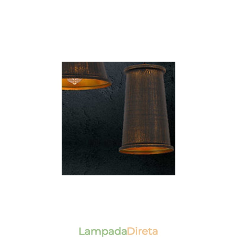 Lustre Mini Estilo Moderno Contemporâneo Metal 3 Luzes Pendentes