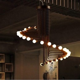 Lustre de metal com pintura country
