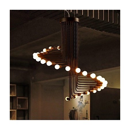 Lustre de metal com pintura country Lustre de metal com pintura country