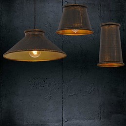 Lustre de 3 luzes estilo mini moderno e contemporâneo pingente de metal