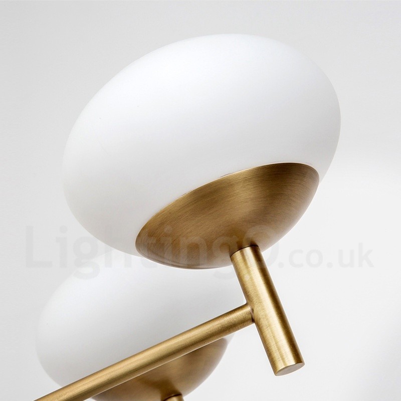 Lustre de pingente de latão luxuoso retrô rústico de 9 luzes com cúpula de vidro