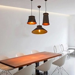 Lustre de 3 luzes estilo mini moderno e contemporâneo pingente de metal