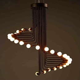 Lustre de metal com pintura country