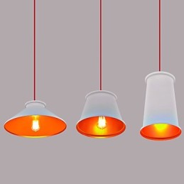 Lustre Mini Estilo Moderno Contemporâneo Metal 3 Luzes Pendentes
