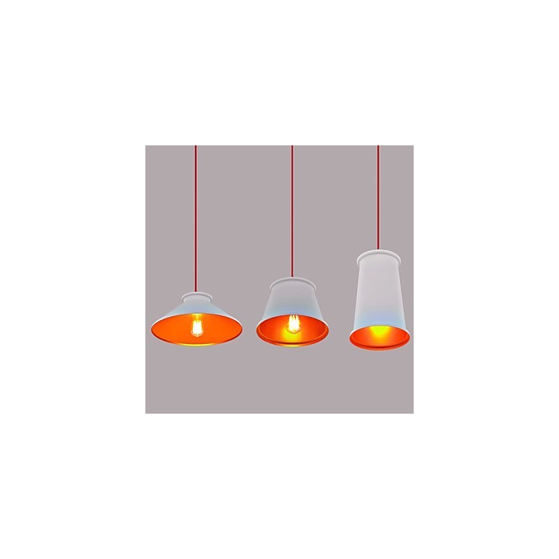 Lustre Mini Estilo Moderno Contemporâneo Metal 3 Luzes Pendentes