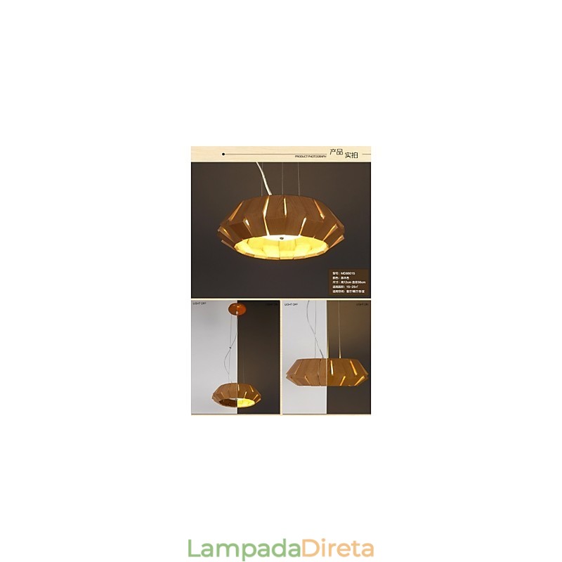 Lustre Country Madeira Bambu