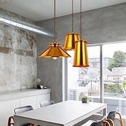 Lustre Mini Estilo Moderno Contemporâneo Metal 3 Luzes Pendentes
