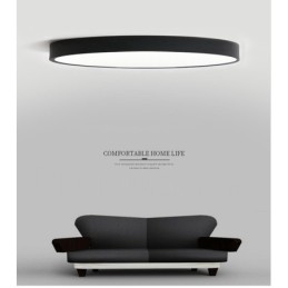 Luzes de teto embutidas ultrafinas, modernas, contemporâneas e reguláveis, estilo nórdico, com cúpula de acrílico e controle remoto, também podem ser usadas como luz de parede