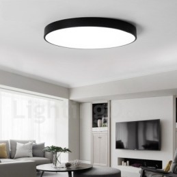 Luzes de teto embutidas ultrafinas, modernas, contemporâneas e reguláveis, estilo nórdico, com cúpula de acrílico e controle remoto, também podem ser usadas como luz de parede